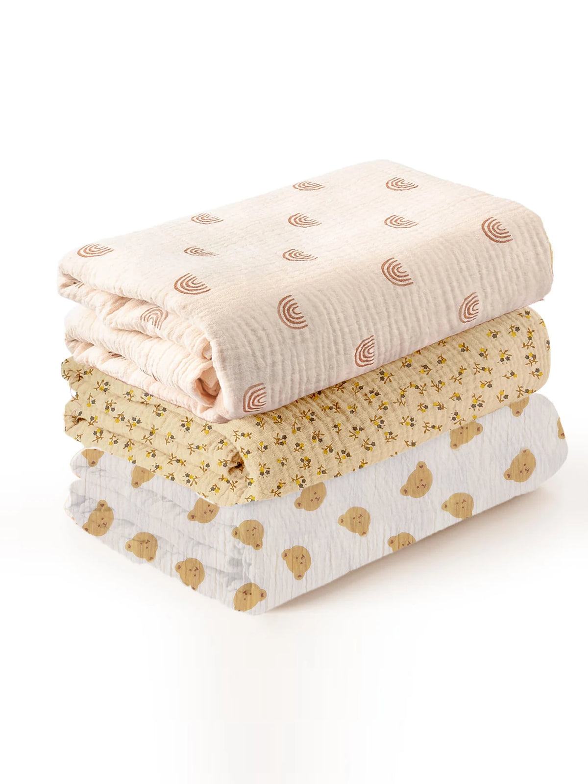 Muslin Baby Swaddle Blankets — 3-Pack