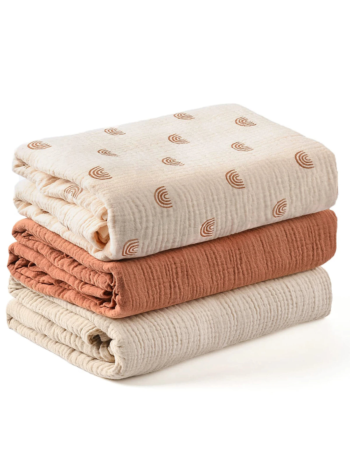 Muslin Baby Swaddle Blankets — 3-Pack