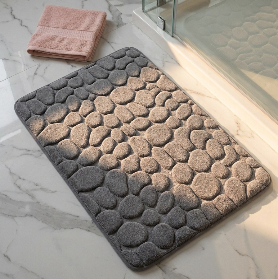 Textured Non-Slip Bathroom Mat