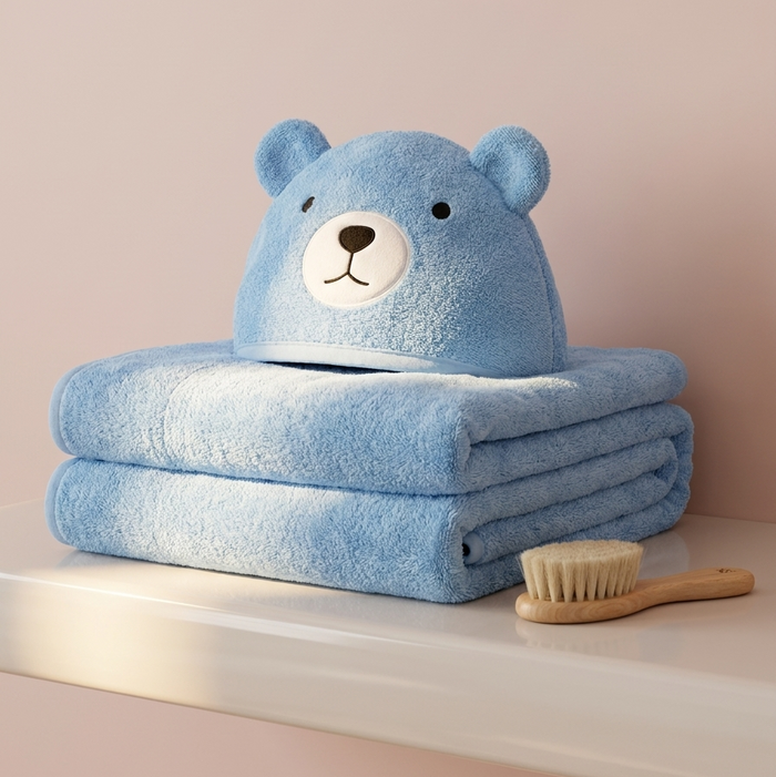 Hooded Baby Bath Towel & Wrap
